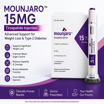 Mounjaro™ 15 mg weight loss and diabetes solution